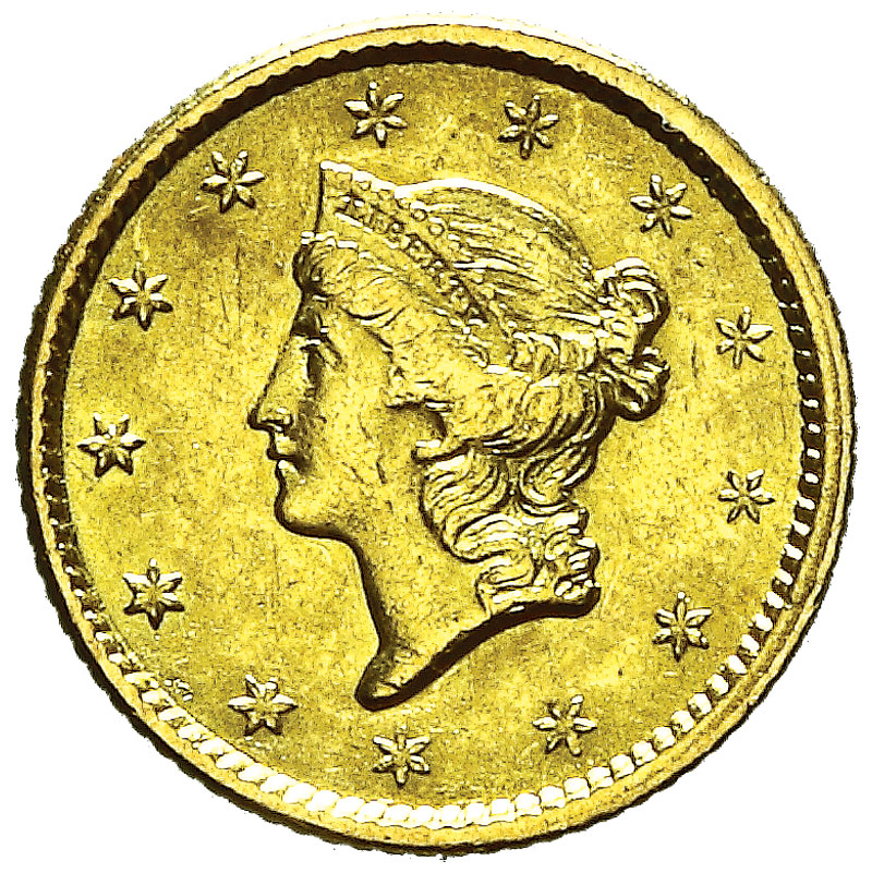 STATI UNITI 1 Dollaro Liberty 1851 Oro 1 67g KM 73 BB stati-uniti-1-dollaro-liberty-1851-oro-1-67g-km-73-bb